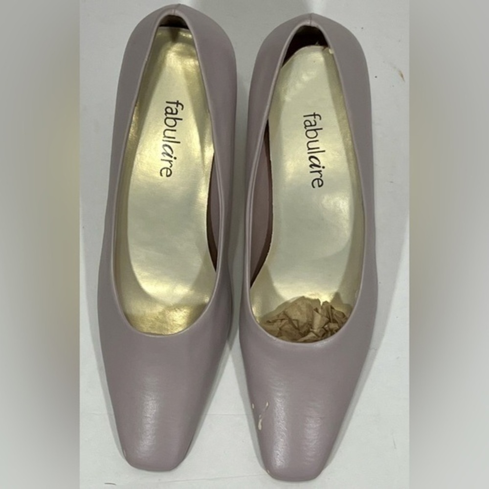 FABULAIRE LILAC PINK HIGH HILL SHOES SIZE 7.5M